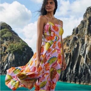 FARM Rio Colorful Backless Dress